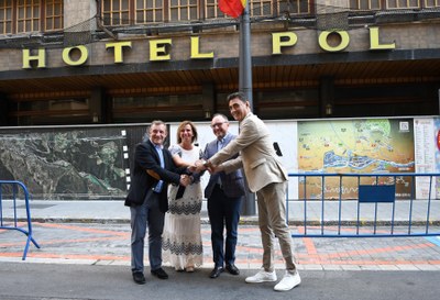 Acord entre el Govern d'Andorra, el Comú de Sant Julià i la família Cachafeiro per resoldre el litigi de la Portalada (Foto: Govern d'Andorra)