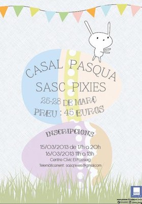 Sasc Pixies - Casal de Pasqua 2013 Cartell