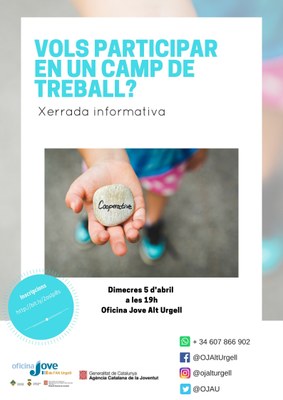 Cartell de la xerrada sobre els camps de treball