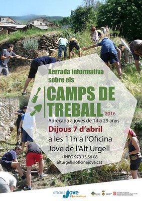 Xerrada sobre camps de treball per a joves
