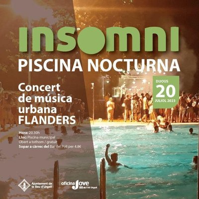 Piscina nocturna a la Seu d'Urgell