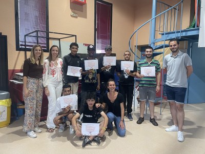 Set joves de l’Alt Urgell han finalitzat la formació en oficis relacionats amb la construcció (Foto: CCAU)