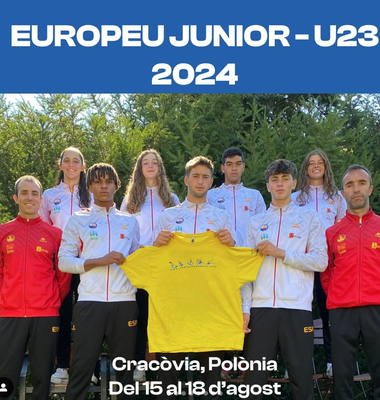 Membres del Cadí CK que participen a l'Europeu d'eslàlom júnior i sub-23 (Foto: Cadí CK)