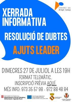 Xerrada informativa sobre els Ajuts Leader