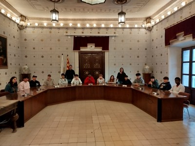 Recepció de l'alumnat del PTT-PFI a l'Ajuntament de la Seu d'Urgell