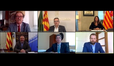 Acte de signatura telemàtica del conveni per a la implantació d'estudis d'INEFC a la Seu d'Urgell