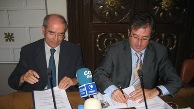 Església Immaculada - Signatura conveni Ausàs-Ganyet