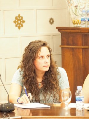Sílvia Iscla, al ple de la Seu