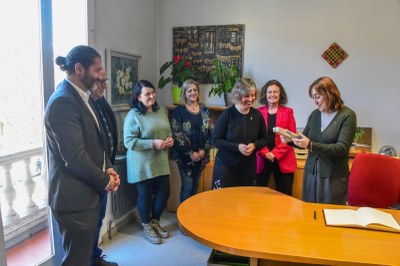 Visita de Sílvia Paneque al Consell Comarcal de l'Alt Urgell
