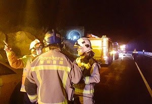 Simulacre d'accident a la línia de la Pobla (FGC)