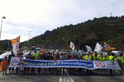 Túnel del Cadí - Protesta
