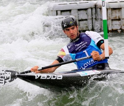 Miquel Travé, a la competició de C1 de l'Europeu U23 (Foto: RFEP)