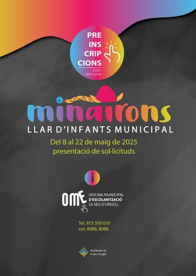 Preinscripció per a la Llar d'Infants Els Minairons