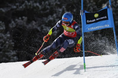 Mikaela Shiffrin, a les finals de la Copa del Món 2023 d'Esquí Alpí a Andorra (Foto: Oriol Molas)