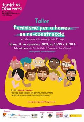 Taller a la Seu d'Urgell de feminisme per a homes en re-construcció 