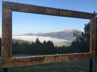 El mirador de Font-romeu, situat en un dels punts més elevats del seu nucli urbà