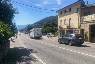 La carretera N-260 al pas per Castellciutat (Foto: RàdioSeu)