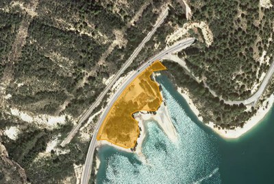Ubicació del terreny de Talarn on es vol desenvolupar activitats ludicoesportives (Endesa)