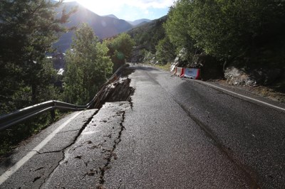Carretera tallada (Foto: Comú de Sant Julià de Lòria)