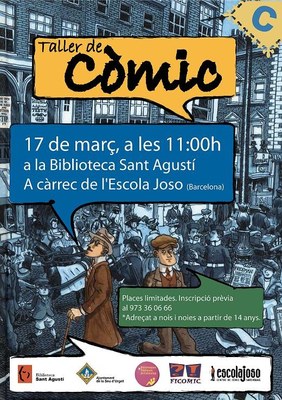 Biblioteca - Cartell Taller Còmic