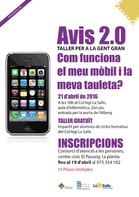 Cartell del taller 'Avis 2.0'