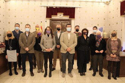 Recepció a la consellera Tània Verge a l'Ajuntament de la Seu