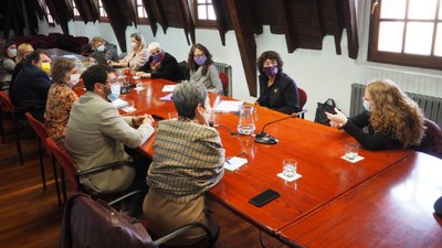 Reunió amb Tània Verge al Consell Comarcal de l'Alt Urgell
