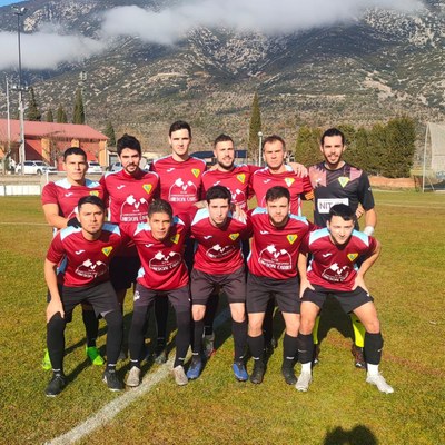 Alineació de La Seu FC en el derbi comarcal a Organyà (@fclaseu)