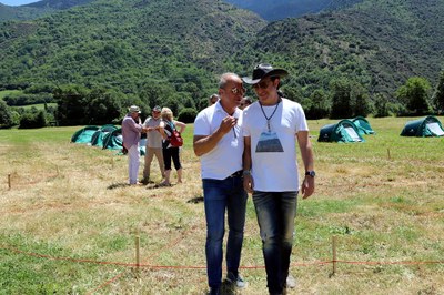 Carles Isús i Neo Sala preparen sobre el terreny el Doctor Music Festival 2019 (Foto: ACN)