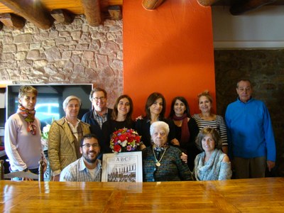 Teresa Bonany, àvia centenària de Noves de Segre