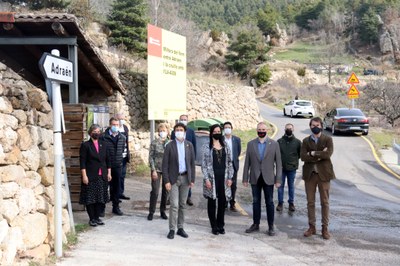 Visita de Damià Calvet a les obres de la C-462 (Foto: ACN)
