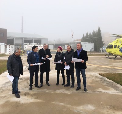 Visita a l'heliport de Tremp (Foto: TES)