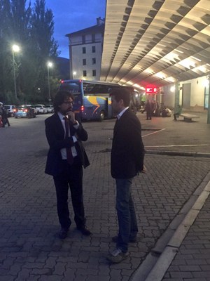Font i Batalla a l'estació d'autobusos de la Seu