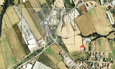 Plànol de la ubicació de la nova rotonda a Oliana