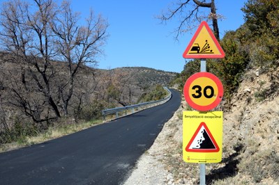 Carretera de Sant Esteve de la Sarga (Foto: ACN/Marta Lluvich)