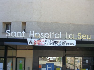 Hospital - Pancarta retallada