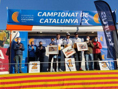 Lliurament de premis del Campionat de Catalunya 2021 de Ciclocròs (Fed. Catalana de Ciclisme)