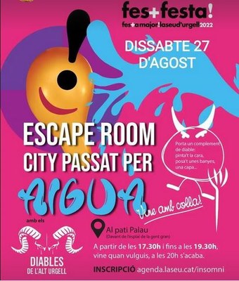 Escape Room City passat per aigua de la Festa Major de la Seu d'Urgell 2022