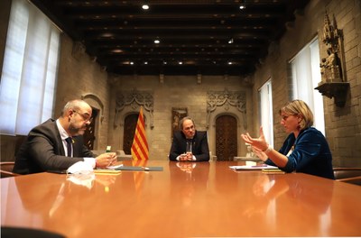Roda de premsa conjunta (Foto: Generalitat de Catalunya)