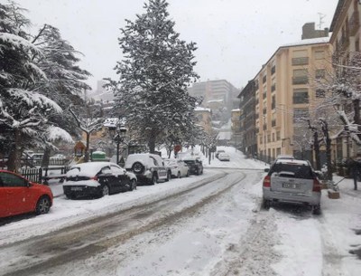 Plaça de l'Estació de Puigcerdà (Foto: arxiu I. Cervera)