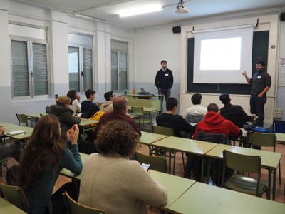 Un dels tallers del DiMatPirineus 2023, dissabte passat a l'Institut Joan Brudieu