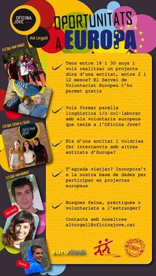 Voluntariat europeu - Fulletó