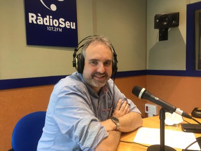 Jordi Fàbrega, al programa de RàdioSeu 'Fil Directe'