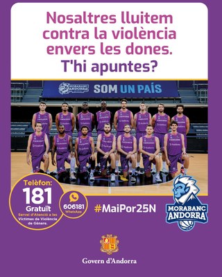 Campanya del MoraBanc Andorra i el Govern andorrà per a la lluita contra la violència de gènere