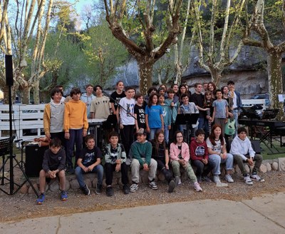 Trobada de combos del Conservatori dels Pirineus i les escoles de música de la Seu, Berga i Puigcerdà (Foto: CMP)