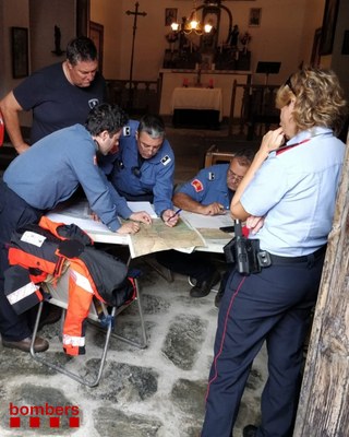 Dispositiu de recerca d'un excursionista desaparegut a la Vall de Cardós (Bombers)