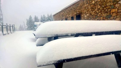 Tuixent-la Vansa, aquest dimecres (31.10.2018) (Foto: Estació de Tuixent-La Vansa)