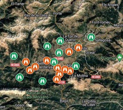 Miradors de la Cerdanya a Google Maps