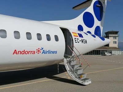 Avió d'Andorra Airlines a l'Aeroport Andorra-La Seu (Foto: TES)
