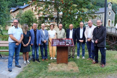 Acte d'homenatge a Ramon Soliva, a la Torre de Capdella (Foto: Memorial Democràtic)